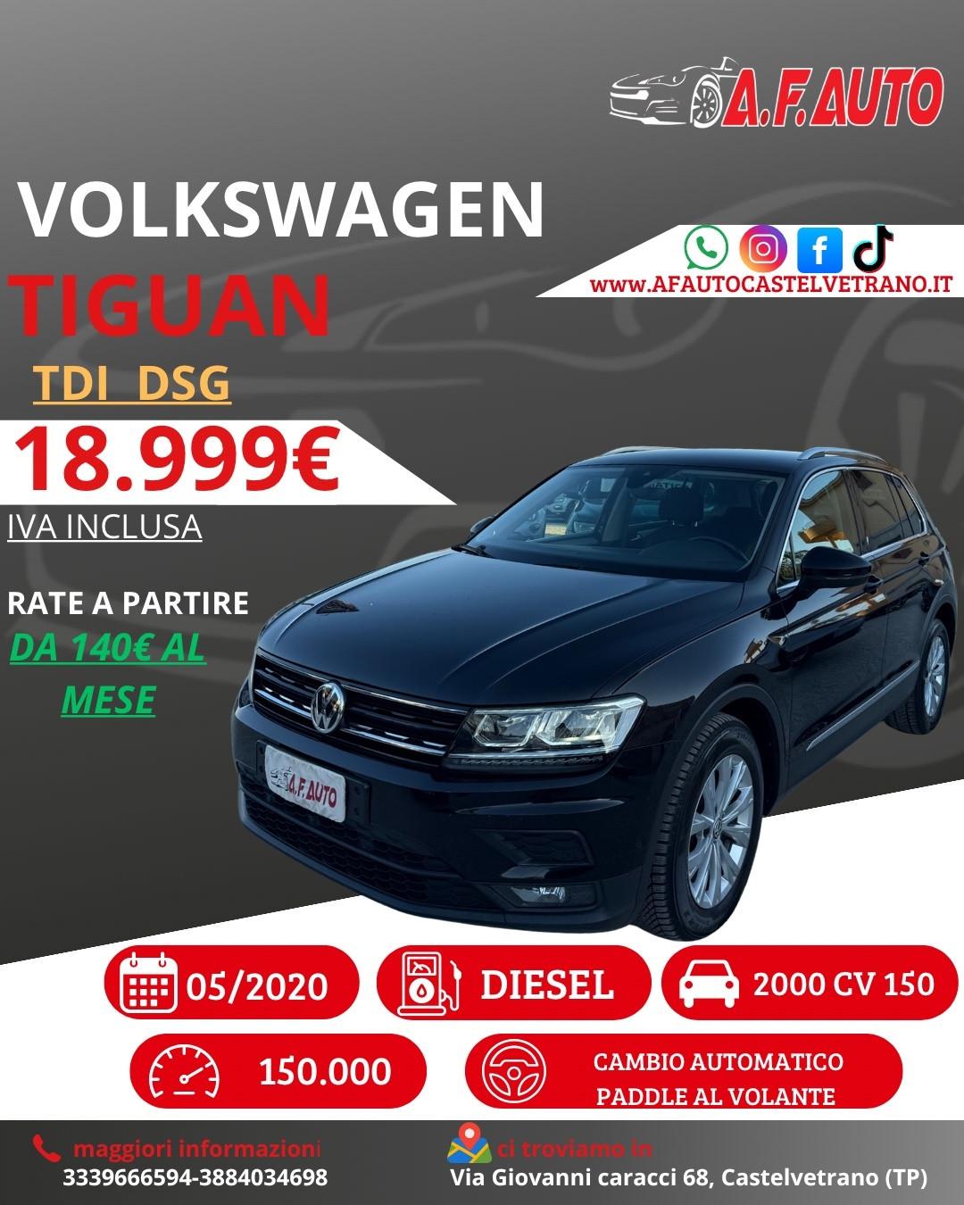 Volkswagen Tiguan 2.0 TDI SCR DSG Advanced BlueMotion Technology
