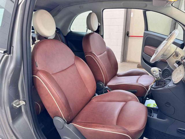 FIAT 500C C 1.2 Lounge Interni Frau in pelle