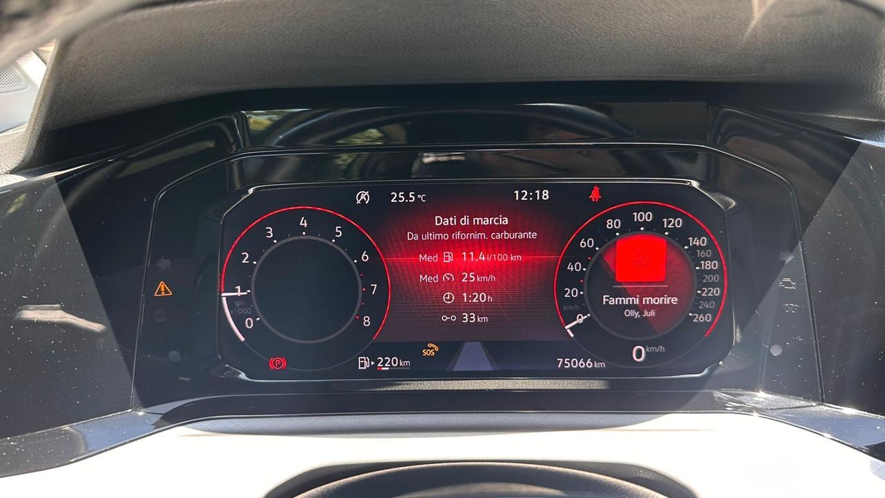 Volkswagen Golf 1.5 TGI Style 2021 PERFETTA NEOPATENT leggi testo