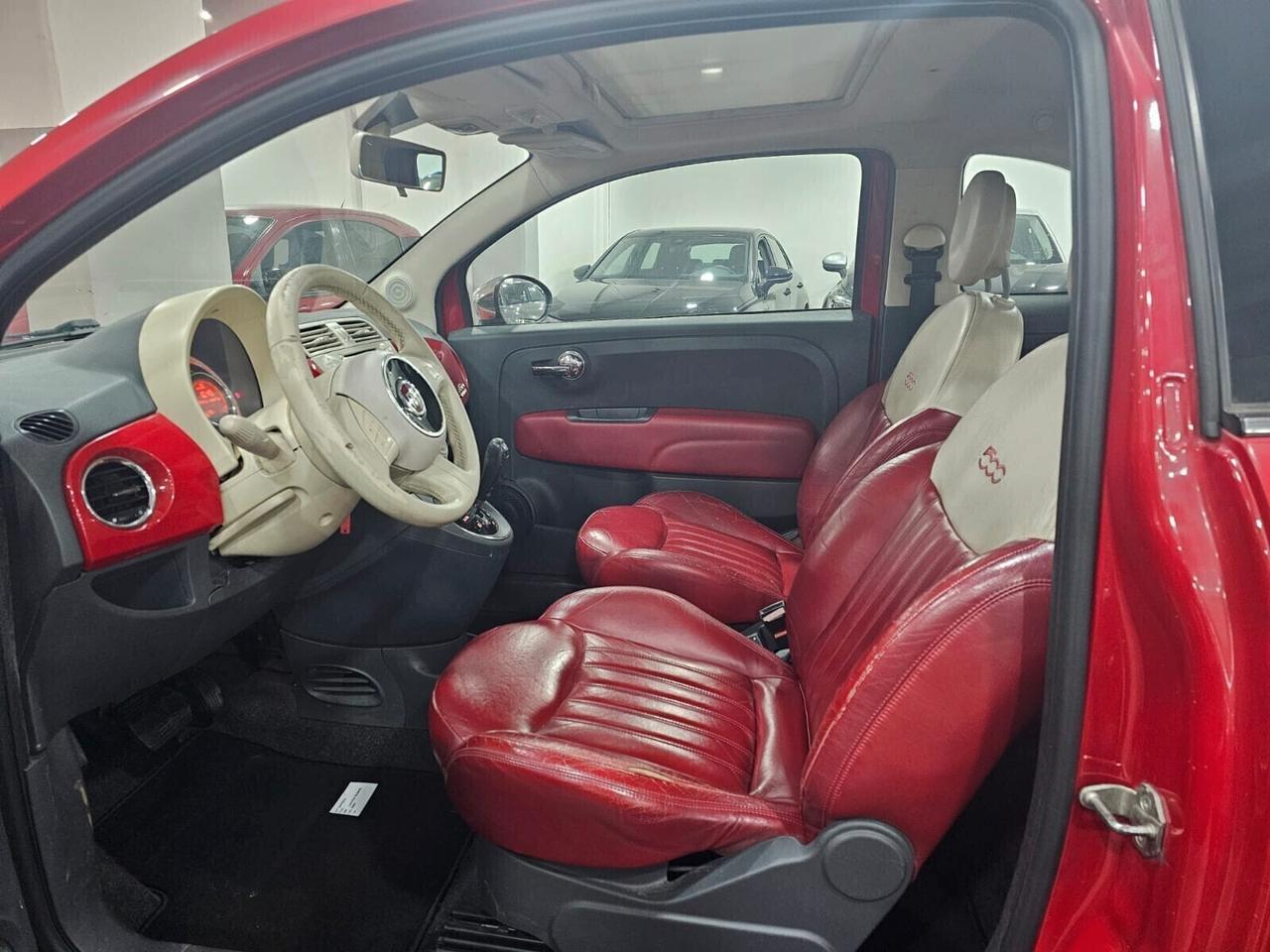 NUOVA FIAT 500 LOUNGE 1.2 BENZ 69CV DUALOGIC TETTO PANORAMICO APRIBILE