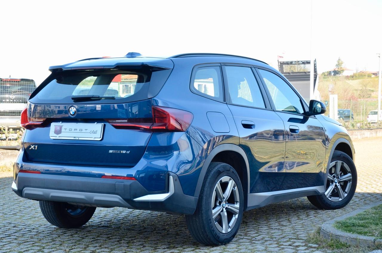 BMW X1 SDRIVE18d X-LINE 150cv AUTO, UNICOPROPRIETARIO, UFF ITALIANA, SERVICE BMW, EURO 6D, PELLE TOTALE, RETROCAMERA, PERMUTE