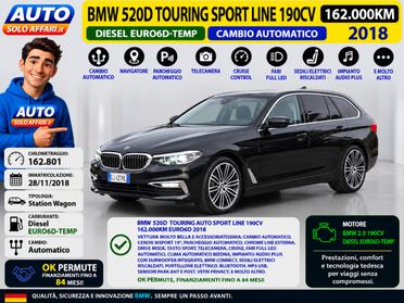 BMW 520 d TOURING SPORTLINE AUTO EURO6D CAMERA/NAVI/LED