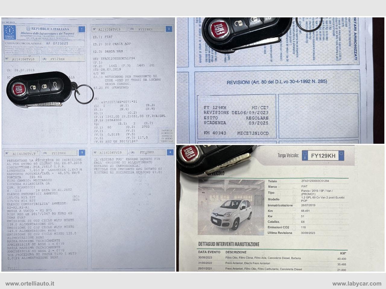 FIAT Panda 1.2 GPL Pop Van 2 posti +IVA