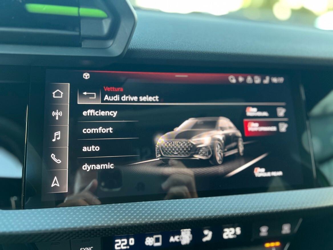 Audi A3 RS 3 SPB TFSI quattro S tronic Freni Carboceramica+Tetto FULL