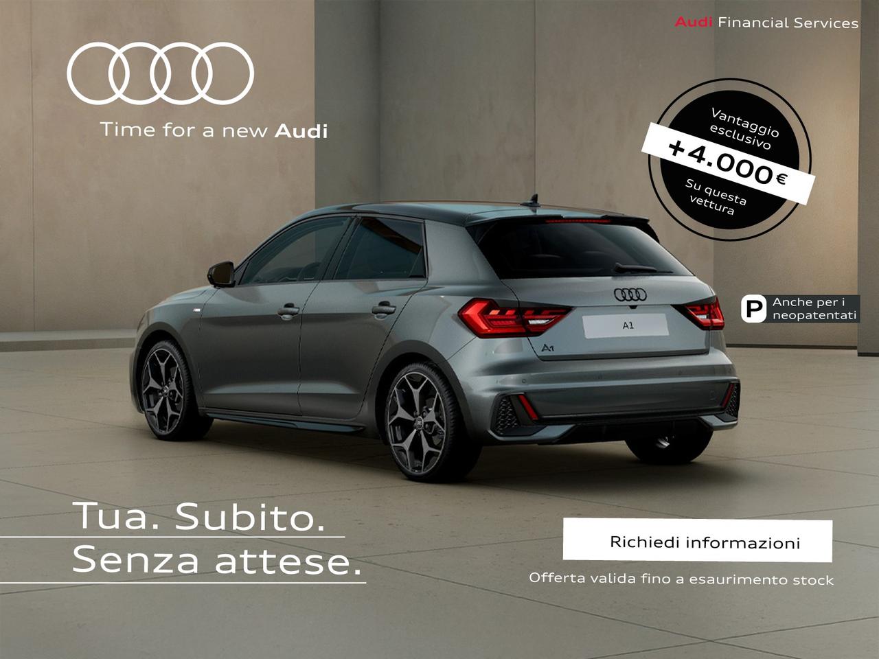 Audi A1 sportback 35 1.5 tfsi identity black s-tronic