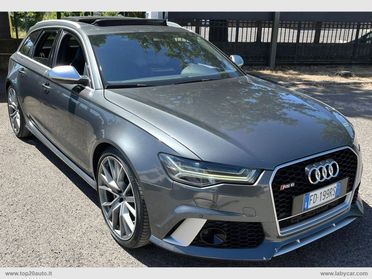 AUDI RS6 PERFORMANCE TETTO PELLE CARBOCERAMICI TETTO PELLE FRENI CARBO HOTSPOT WIFI