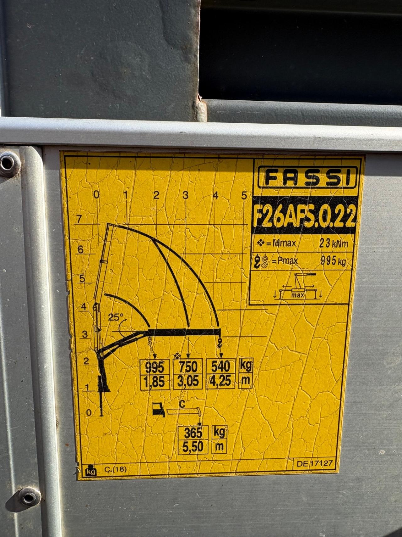 Fiat Ducato Maxi doppia cabina 7 posti gru fassi