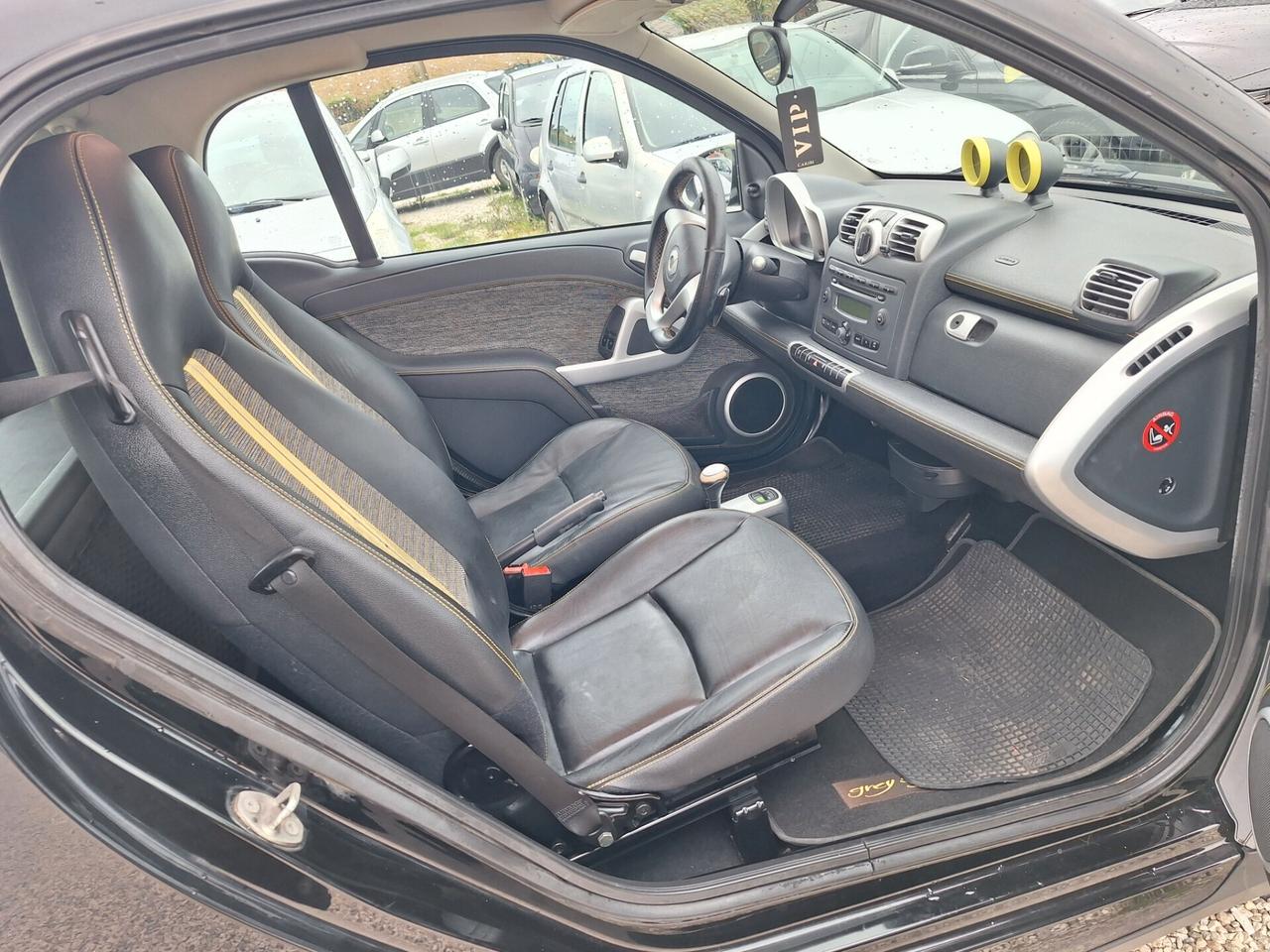 Smart ForTwo 1000 52 kW MHD coupé GRYN PASSION GRIGIO OPACO NEOPATENTATI