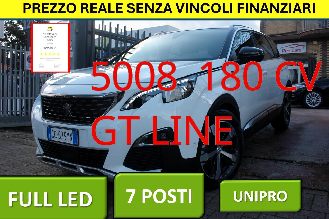 Peugeot 5008 GT LINE 180CV eat8*PREZZO VERO*7posti-camera360