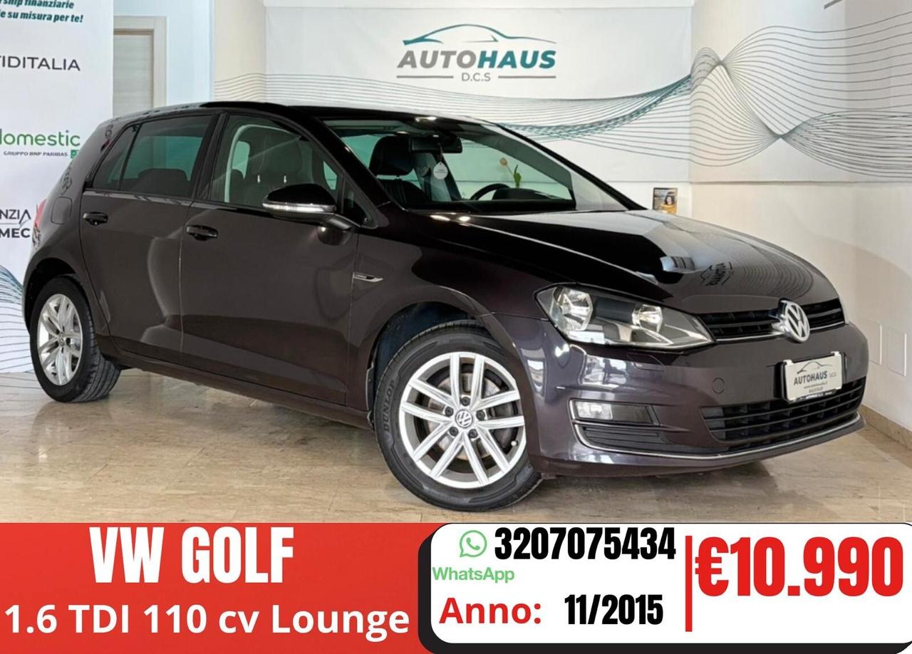Volkswagen Golf 1.6 TDI 110 CV 5p. LOUNGE
