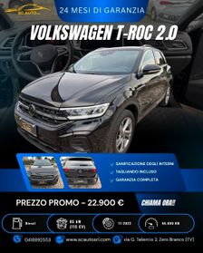 VW T-ROC 2.0 TDI SCR R-Line PREZZO CON FINANZIAMENTO
