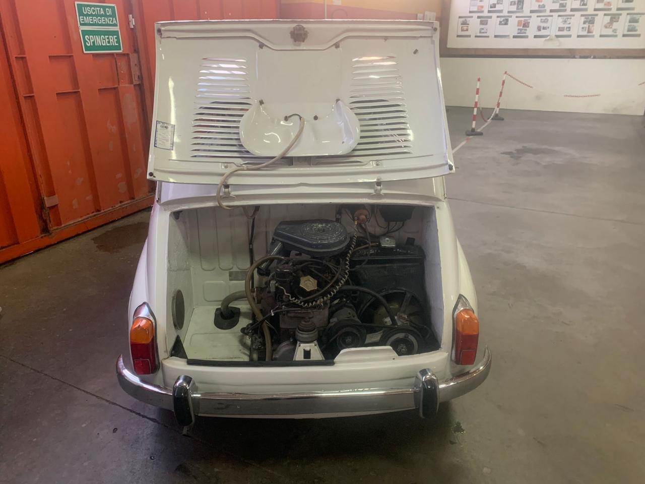 Fiat 600 D fanalone asi targhe nere conservato-riverniciata