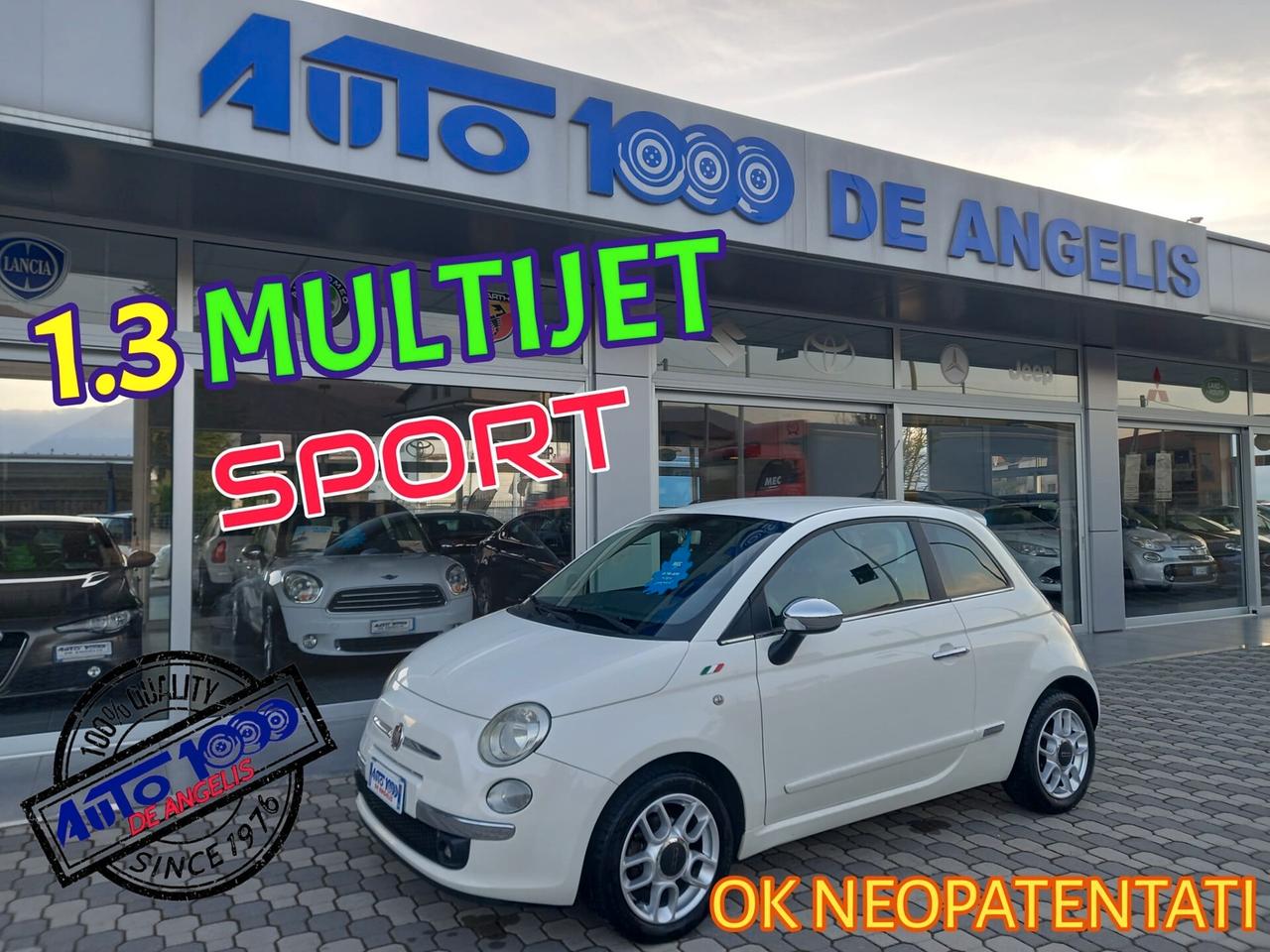 Fiat 500 1.3 M-JET * SPORT * INTERNI SPORTIVI IN PELLE