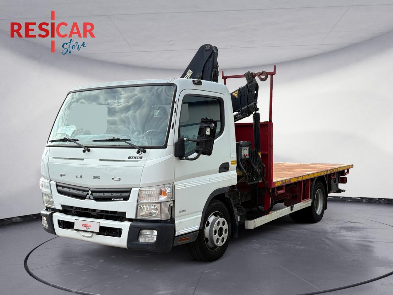 MITSUBISHI MITSUBISHI CANTER 75 CON GRU HIAB CASSONE PIANALATO