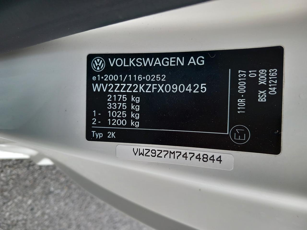 Volkswagen Caddy 2.0 Ecofuel 5p.