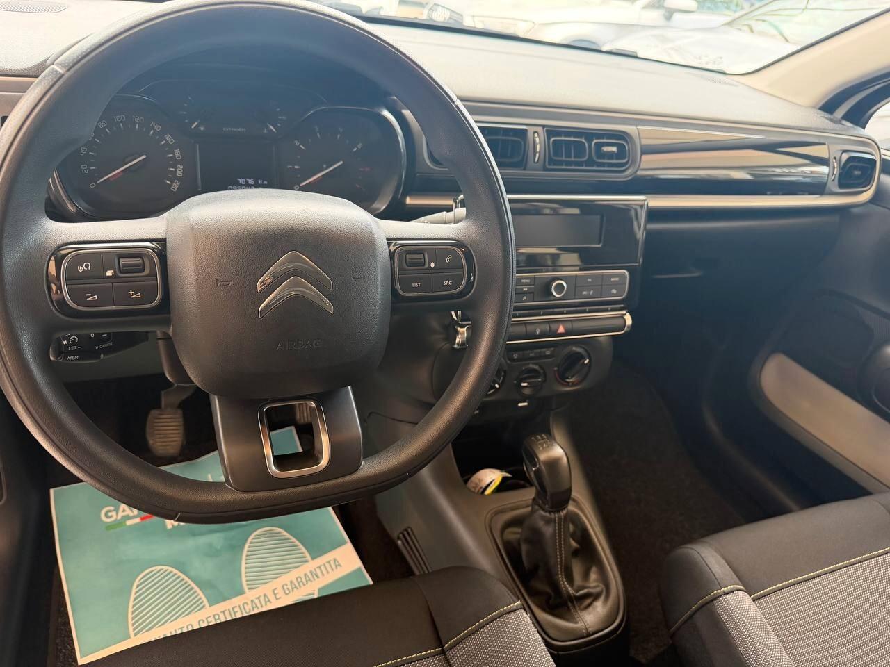 Citroen C3 2019 1.5 100 24 mesi garanzia
