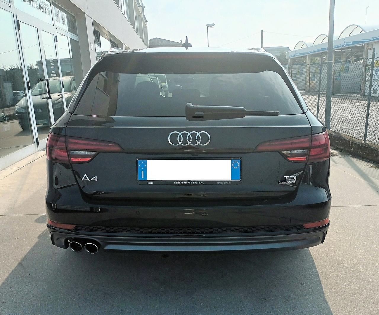 Audi A4 Avant 2.0 TDI 190 CV S tronic Quattro S-Line interno esterno