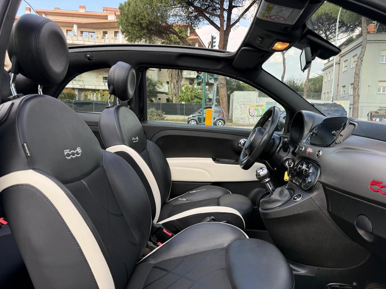 Fiat 500 1.2 Cabrio Sport pelle Navi C manuale