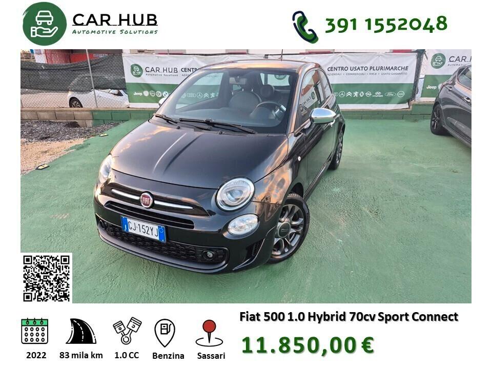 Fiat 500 1.0 Hybrid Sport Connect 70 cv