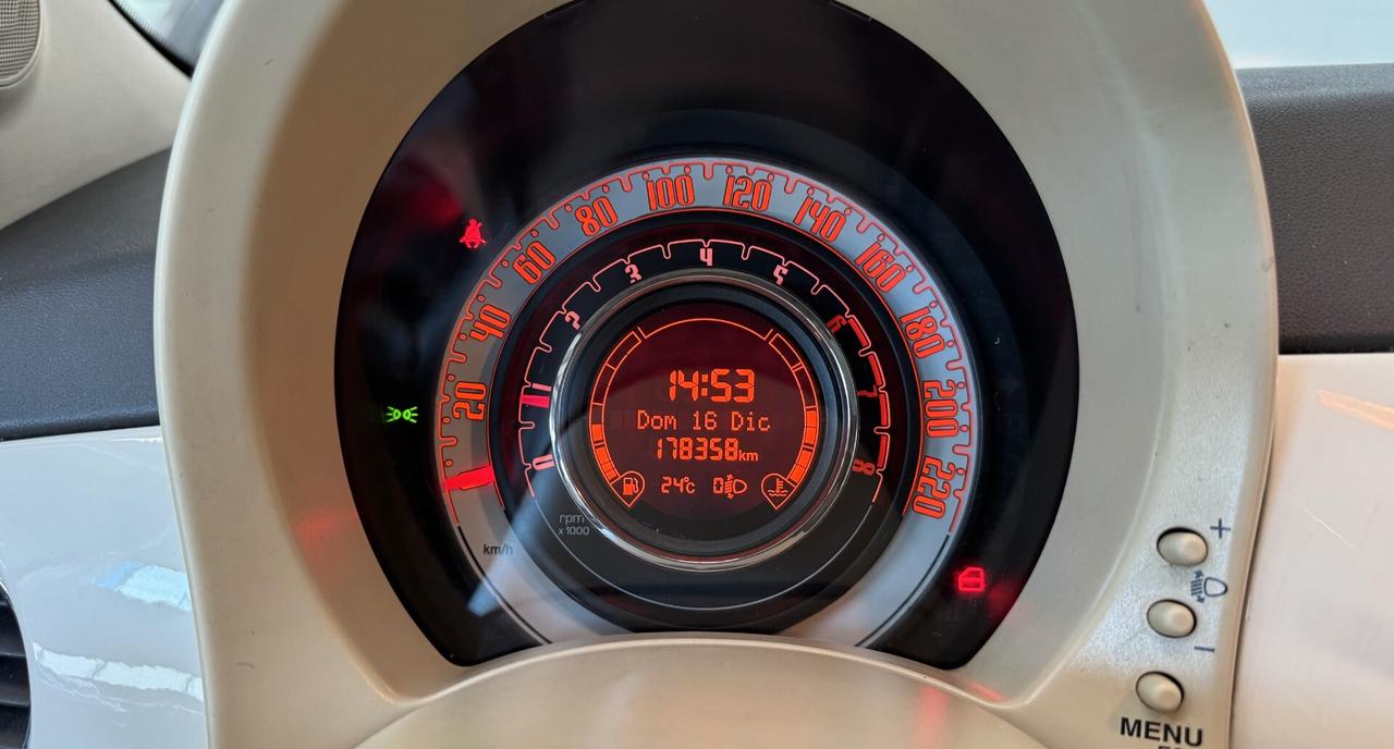 Fiat 500 1.2cc 69cv Tetto Panoramico Clima+Bluetooth OK Neopatentati