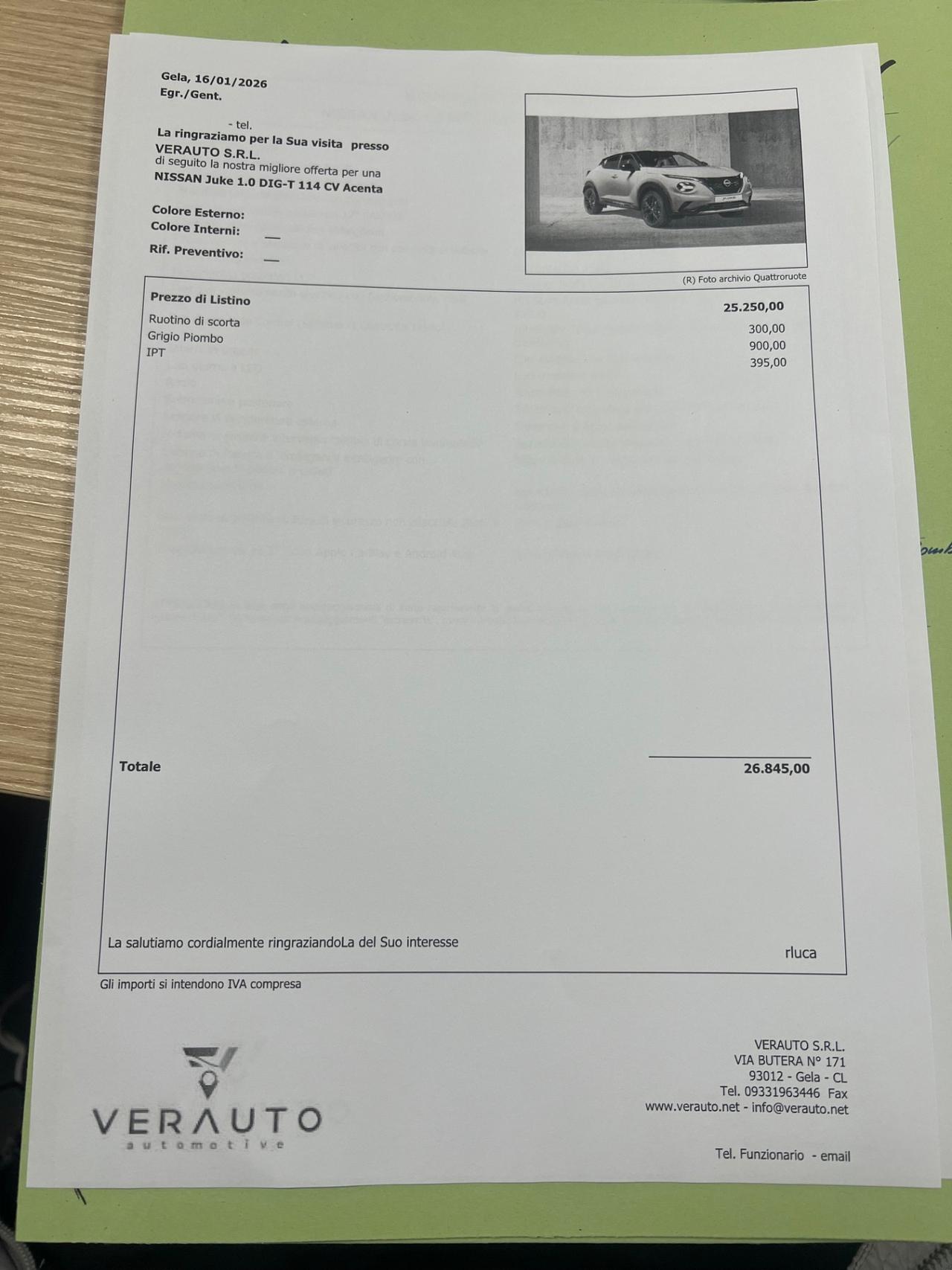 Nissan Juke 1.0 DIG-T 114 CV Acenta