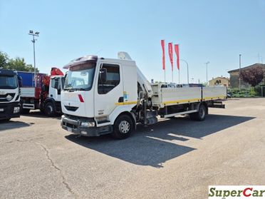 RENAULT MIDLUM 220.12 cassone fisso con gru