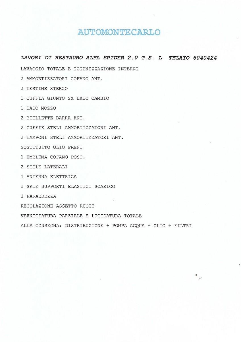 Alfa Romeo GTV Spider 2.0i 16V Twin Spark cat