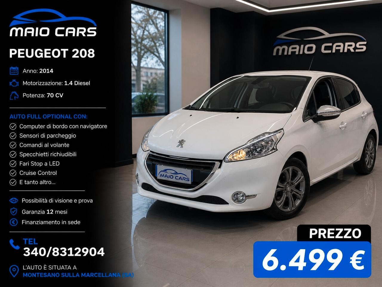 Peugeot 208 1.4 HDi 68 CV 3 porte Allure