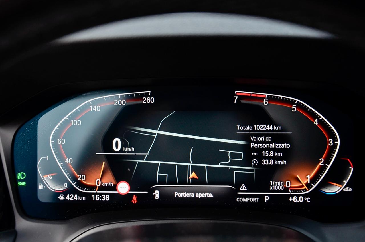 BMW 320i TOURING MSPORT 184cv AUTO, UFF ITALIANA, EURO 6D, TETTO, FULL LED, RETROCAMERA, PERMUTE