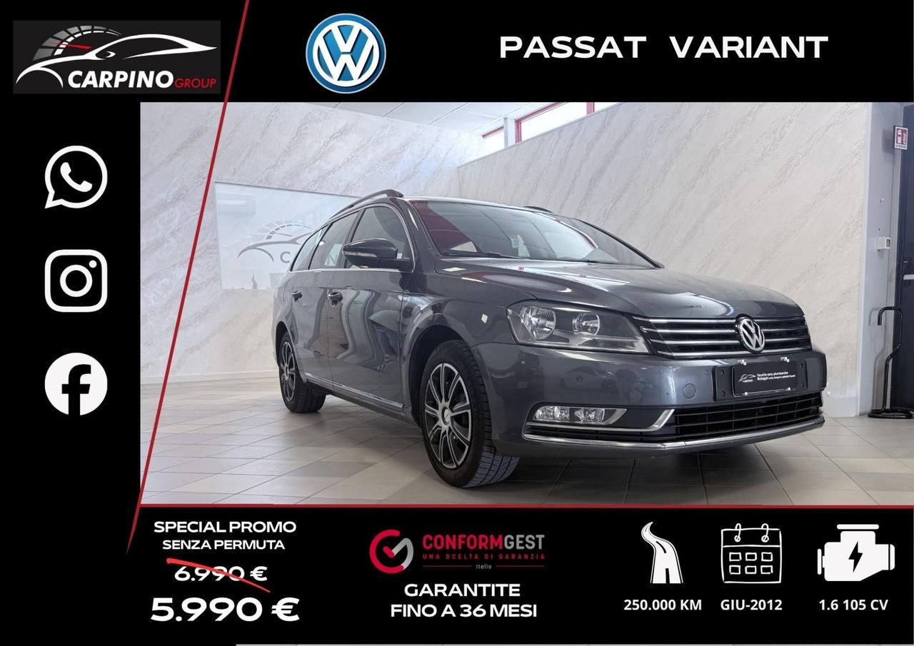 Volkswagen Passat Var. 1.6 TDI Comfortline BM.Tech.