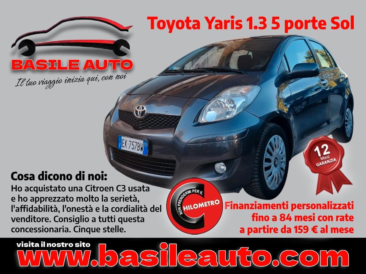 Toyota Yaris 1.3 5 porte Sol
