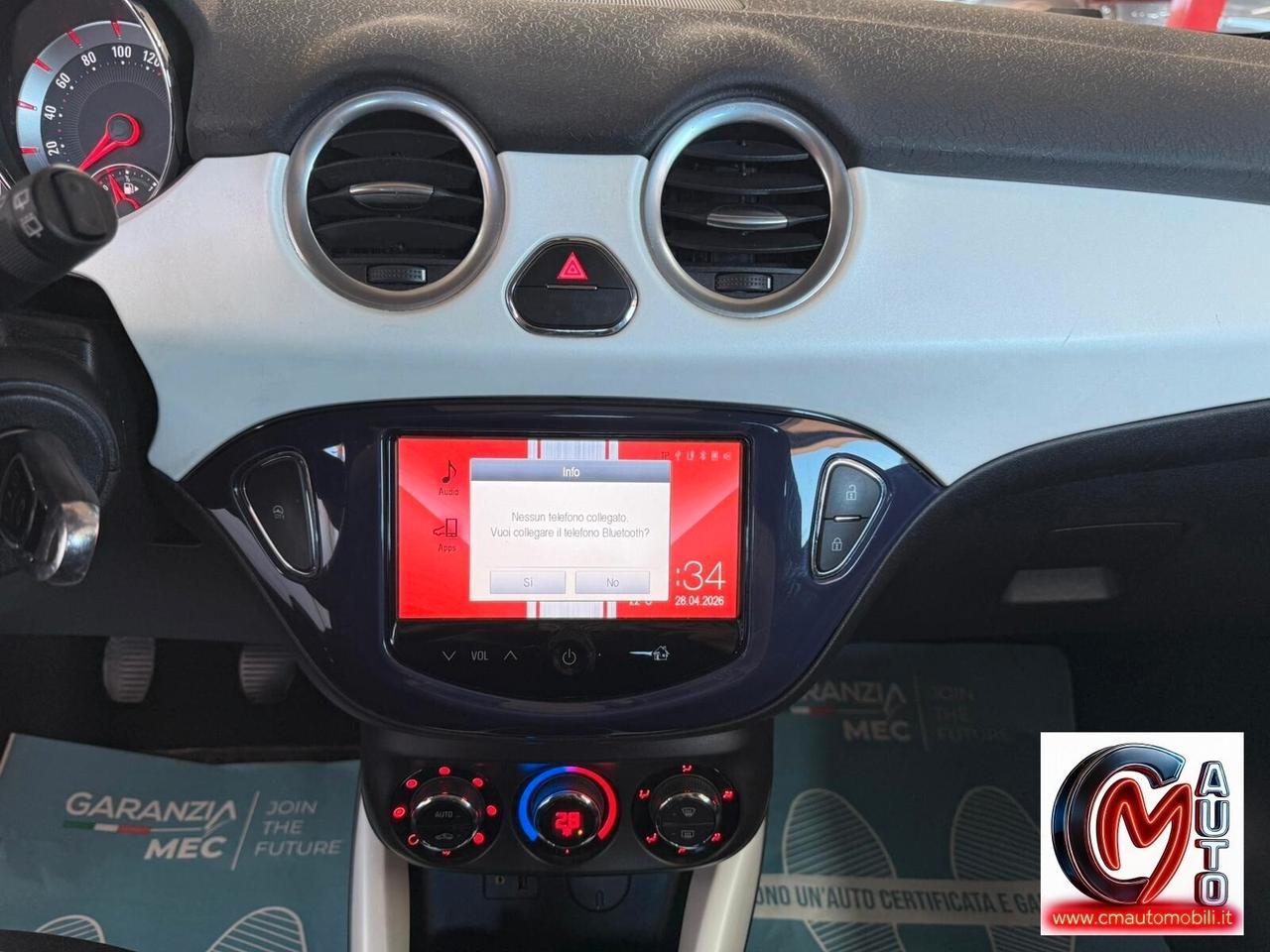 Opel Adam 1.2 70 CV Start&Stop Jam TettoPanoramico Bicolore