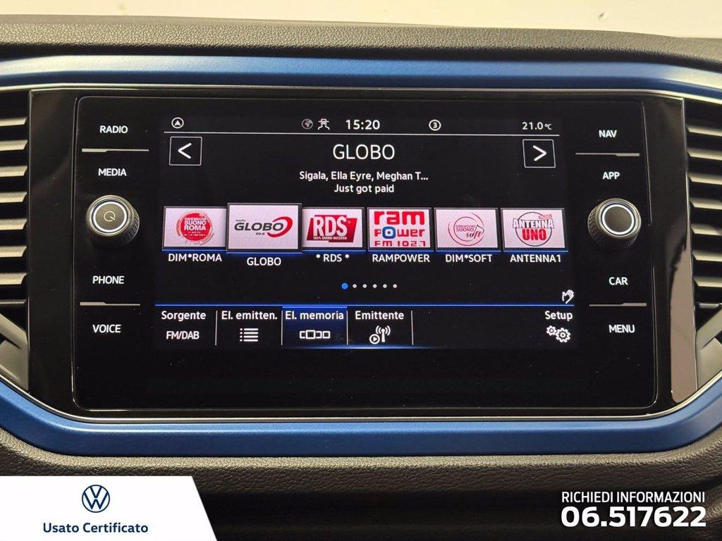 VOLKSWAGEN T-roc 1.0 tsi style 110cv del 2021