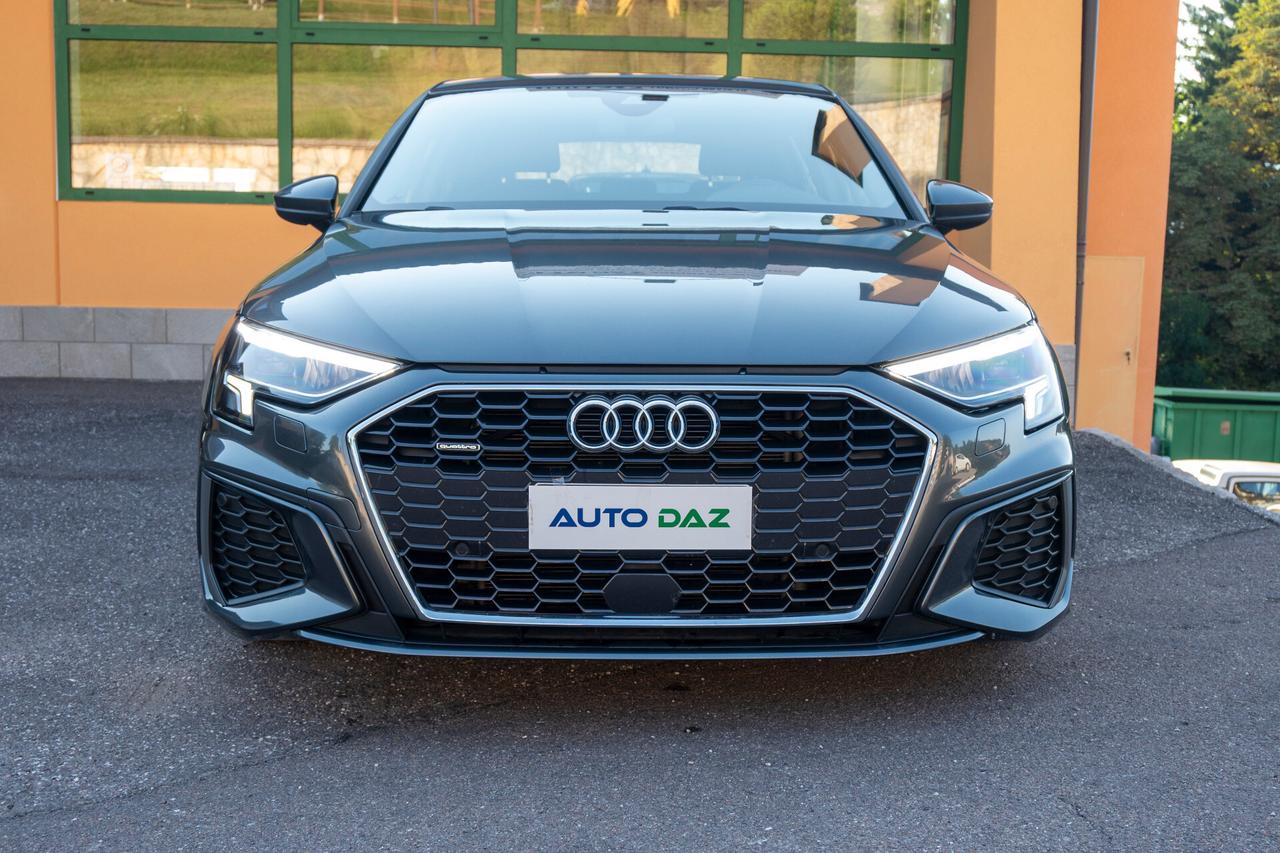 Audi A3 2.0 TDI quattro S line 200CV - UNIPROPRIETARIO