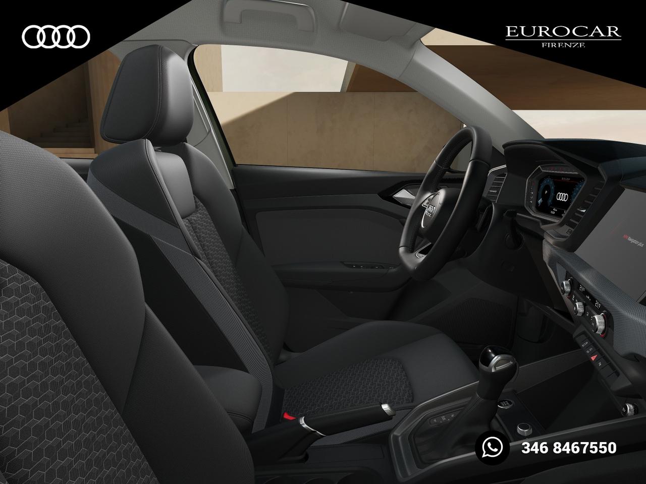 Audi A1 sportback 30 1.0 tfsi identity black 116cv s-tronic