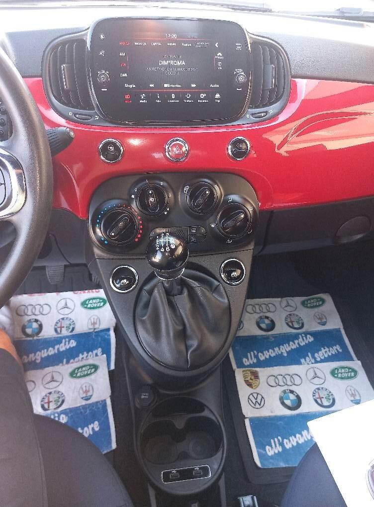 Fiat 500 1.0 Hybrid Connect BICOLORE KM 49800 GARANZIA TOTALE SENSORI