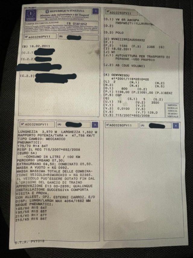 VOLKSWAGEN Polo 1.2 70 CV 5p. Comfortline