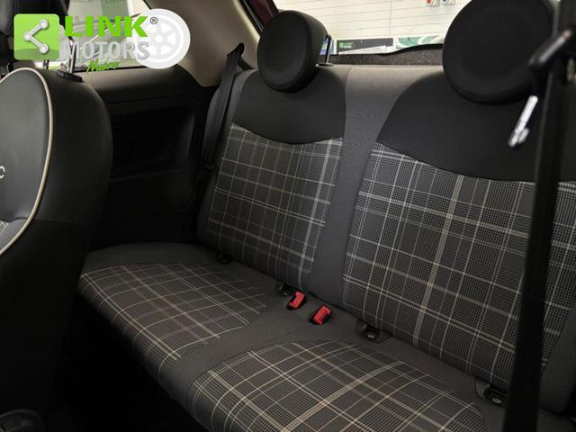 FIAT 500 1.2 Riva NEOP, KM CERT, TETTO, PELLE.