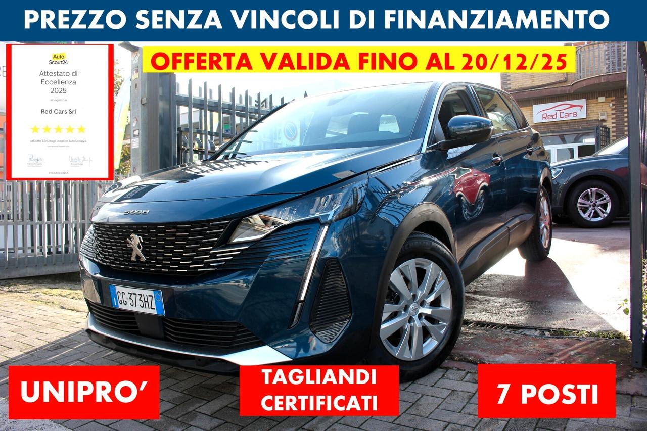 Peugeot 5008 1.5 130 CV *PREZZO VERO* 7 POSTI UNIPRO KM CERTI