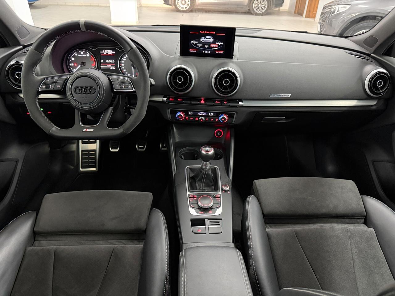 Audi A3 S3 2.0 TFSI 300 CV QUATTRO 3P RETROCAMERA PELLE ALCANTARA BIXENO ALLARME SUBWOOFER RUOTINO