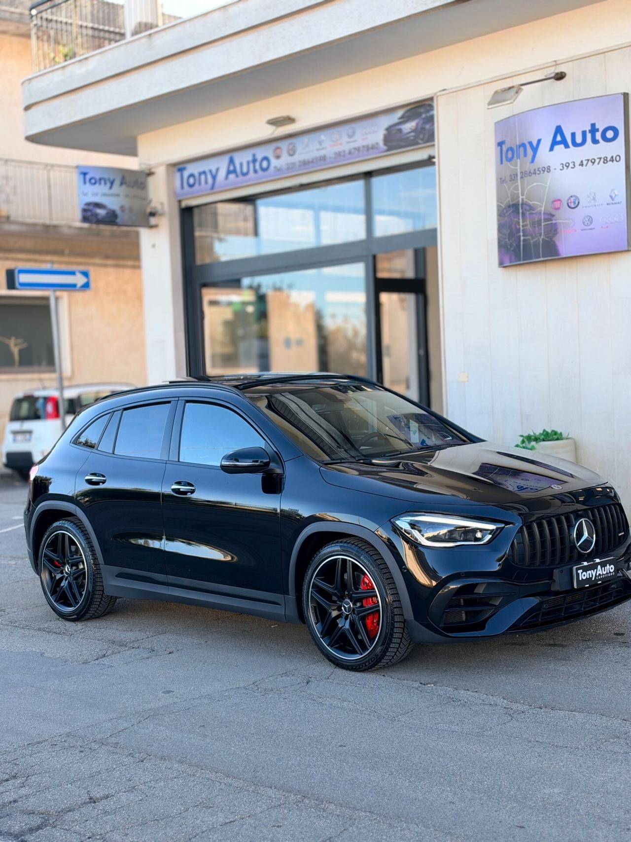 Mercedes-benz GLA 45 AMG S 4matic TURBO con TETTO APRIBILE,AMG PERFOMANCE,LUCI SOFFUSE,INTERNI IN PELLE AMG,VOLANTE AM