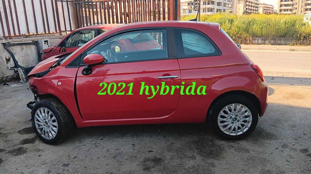 Fiat 500 incidentata sinistrata mondialcars Airbag ok