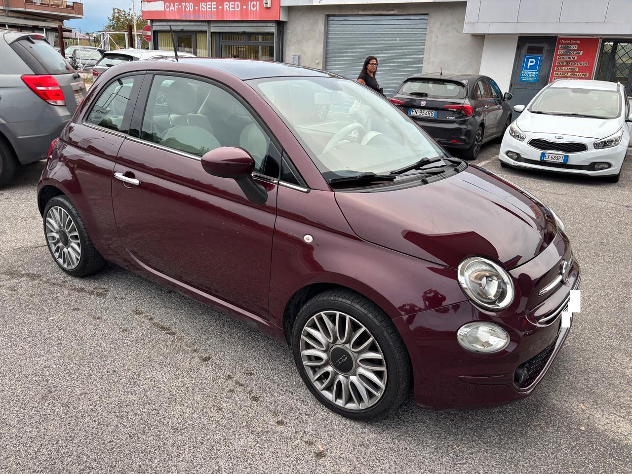 Fiat 500 1.2 Lounge STUPENDA, PANORAMA, CERCHI IN LEGA, CLIMA AUTOMATICO, VOLANTE MULTIFUNZIONE!!!