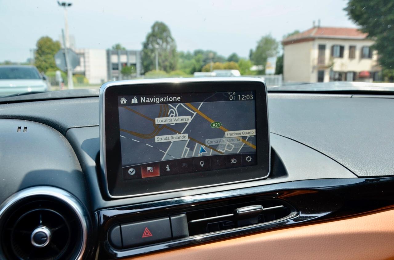 FIAT 124 SPIDER 1.4 M-AIR LUSSO 140cv MANUALE, EURO 6D, UFF ITALIANA, BOOK SERVICE, BOSE, NAVI, RETROCAMERA, PERMUTE