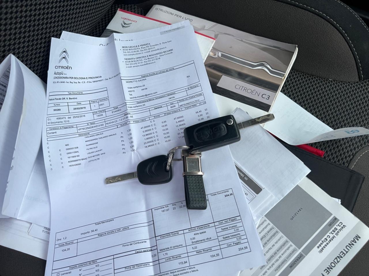 CITROEN C3 1.0 BENZINA KM 40 MILA UNICA PROPRIETARIA