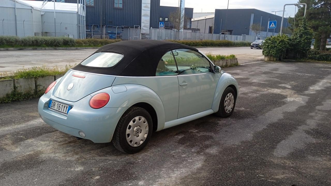 Volkswagen New Beetle 1.6 Cabrio ASI azzurro Tiffany no bollo