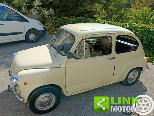 FIAT 600 D FANALONA LIBRETTO E TARGHE ORIGINALI