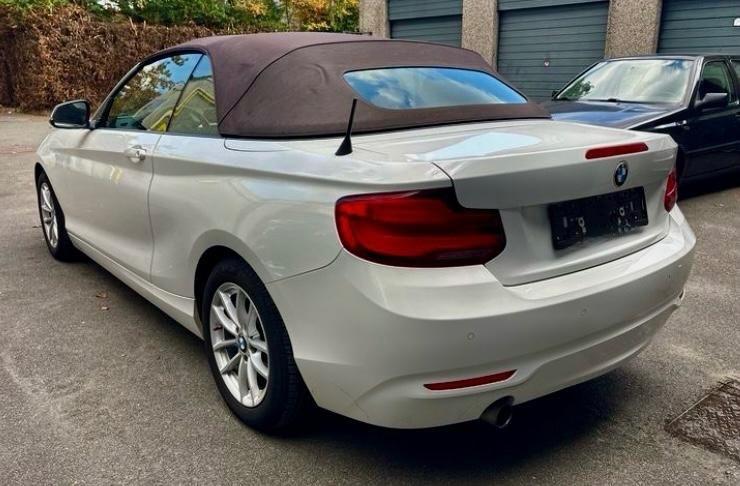 Bmw 218i Cabrio STEPTRONIC INTERNI IN PELLE MARRONE FULL LED