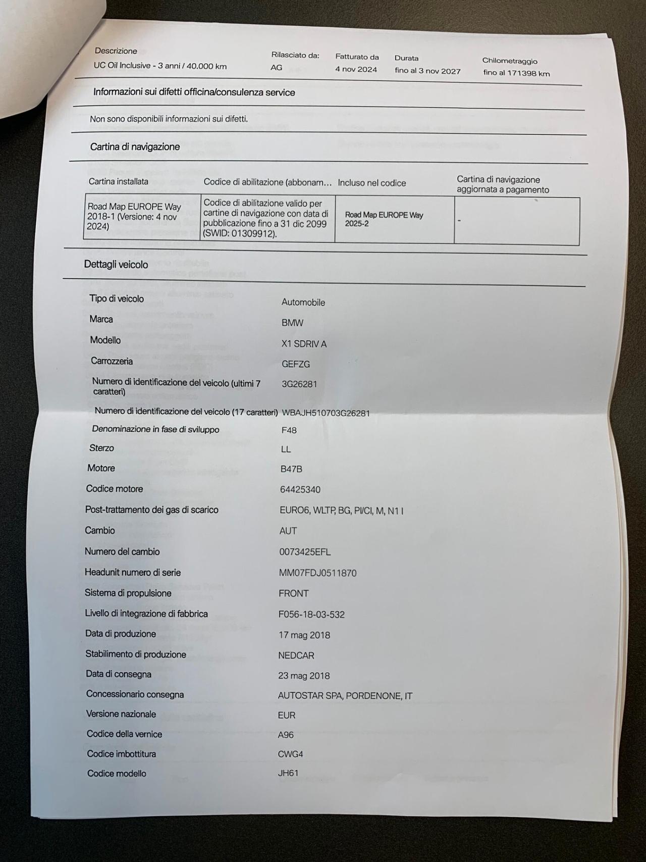 BMW X1 SDRIVE XLINE GARANZIA 3 ANNI TOP