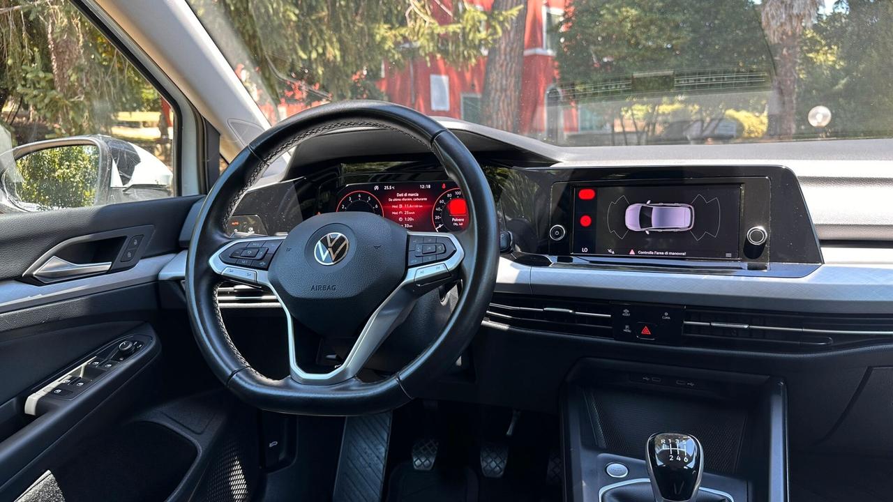 Volkswagen Golf 1.5 TGI Style 2021 PERFETTA NEOPATENT leggi testo